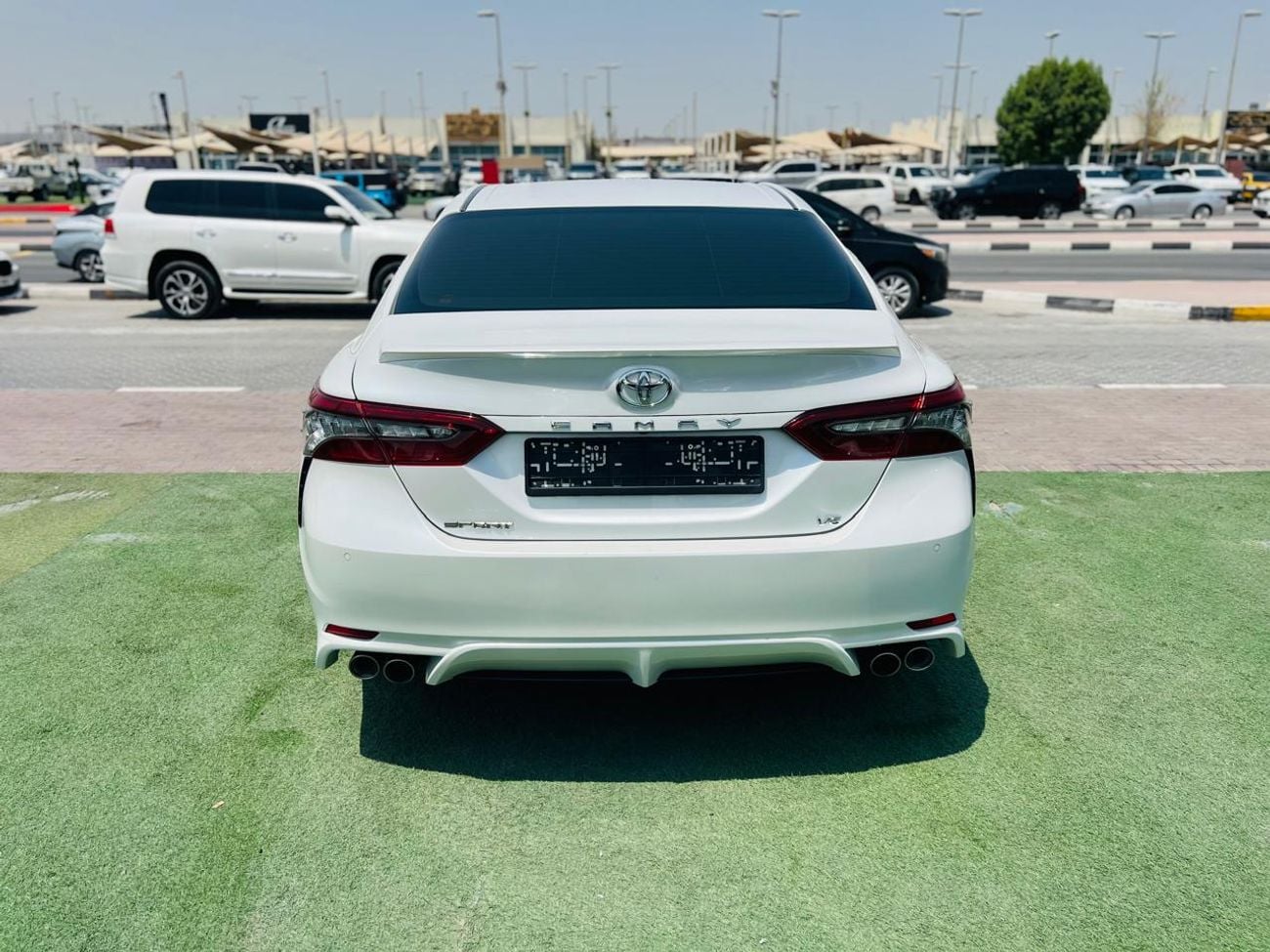 Back view of Toyota Camry 2022 (Sedan)