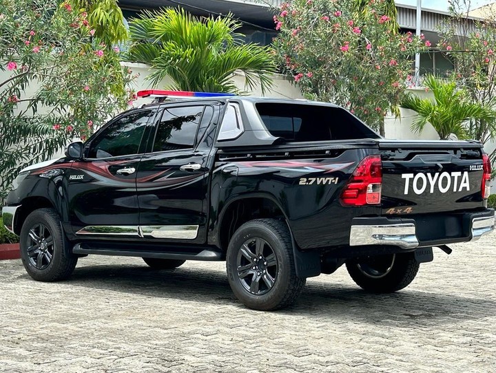 Back view of Toyota Hilux OP (Luxury SUV)
