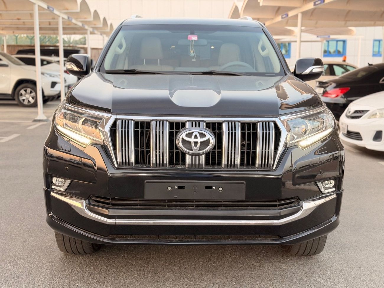 Front view of Toyota Land Cruiser Prado (Luxury SUV)