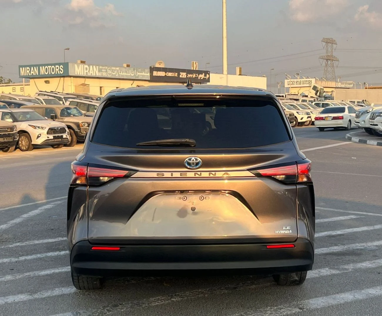 Back view of Toyota Sienna LE (SUV)