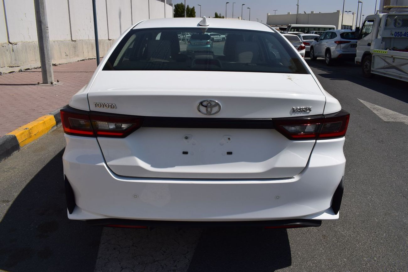 Back view of Toyota Yaris (Sedan)